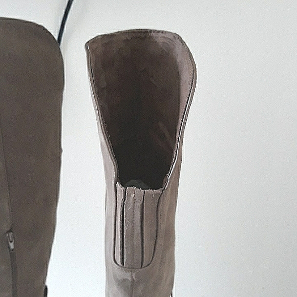 over the knee suede boots - Picture 4 of 7